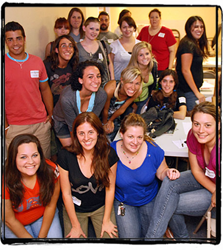 The 2010 staff was all smiles in the beginning. The next night, they were too tired to smile.