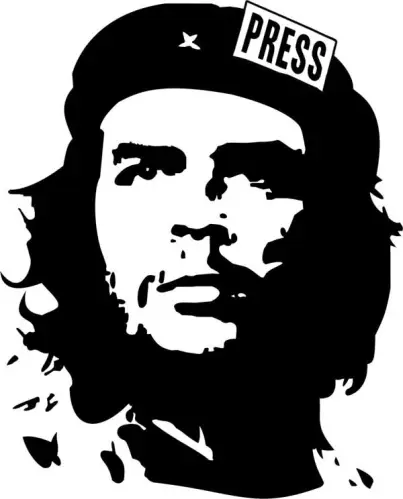 Journoterrorist's Che logo is meant to be ironical, you know.