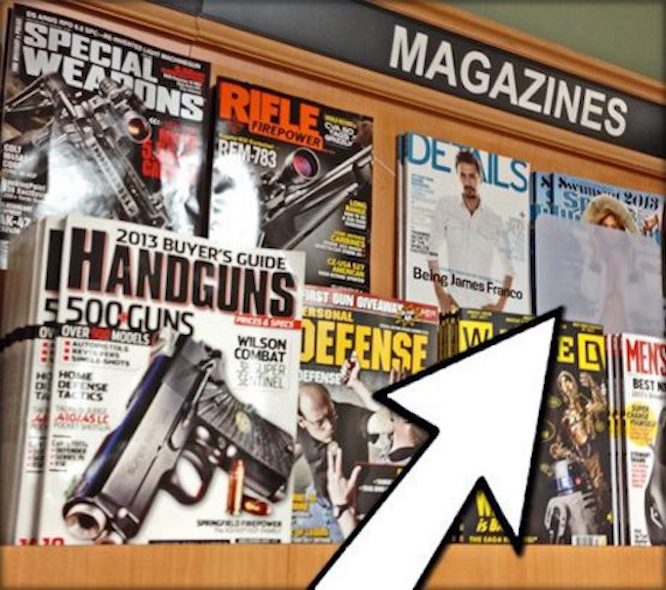 A rack of magazines at Publix.