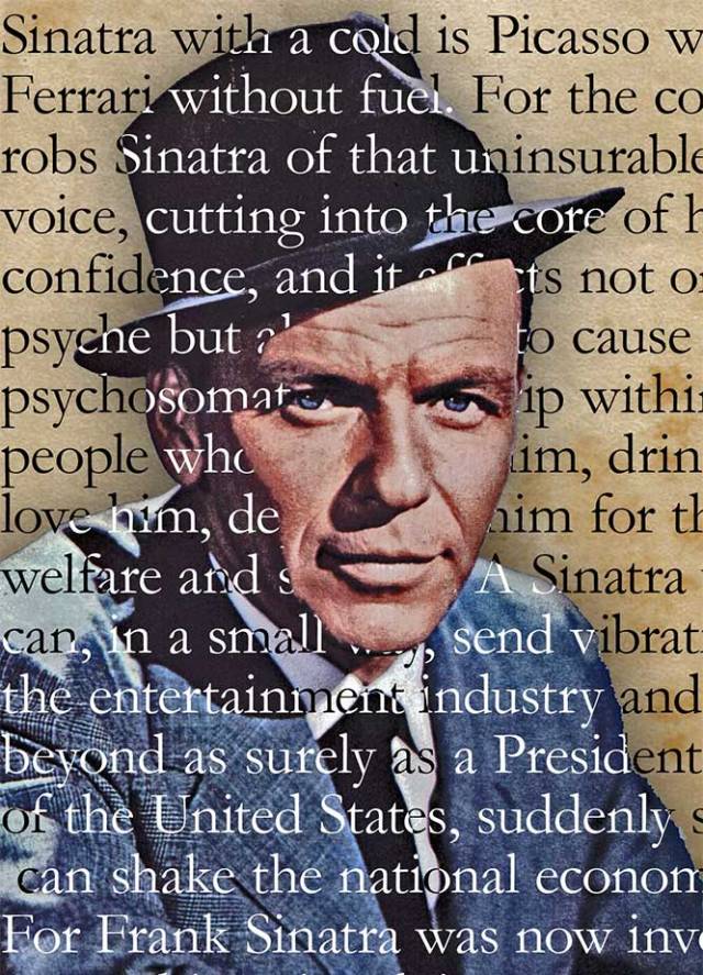 Frank Sinatra looking tough.