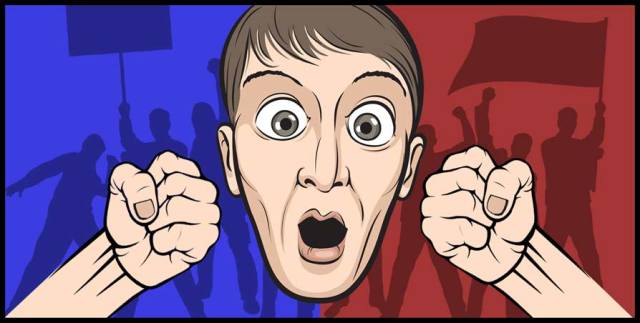 Getting punched in the face